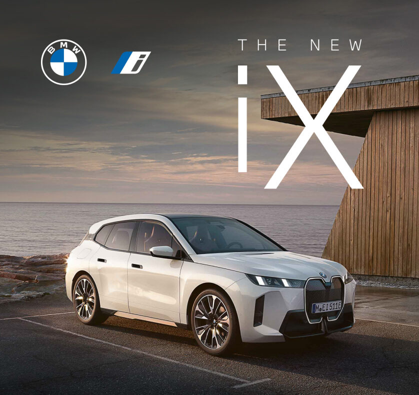 Image of BMW iX SUV used in an automotive marketing campaign, representing our premium car brand promotion services.